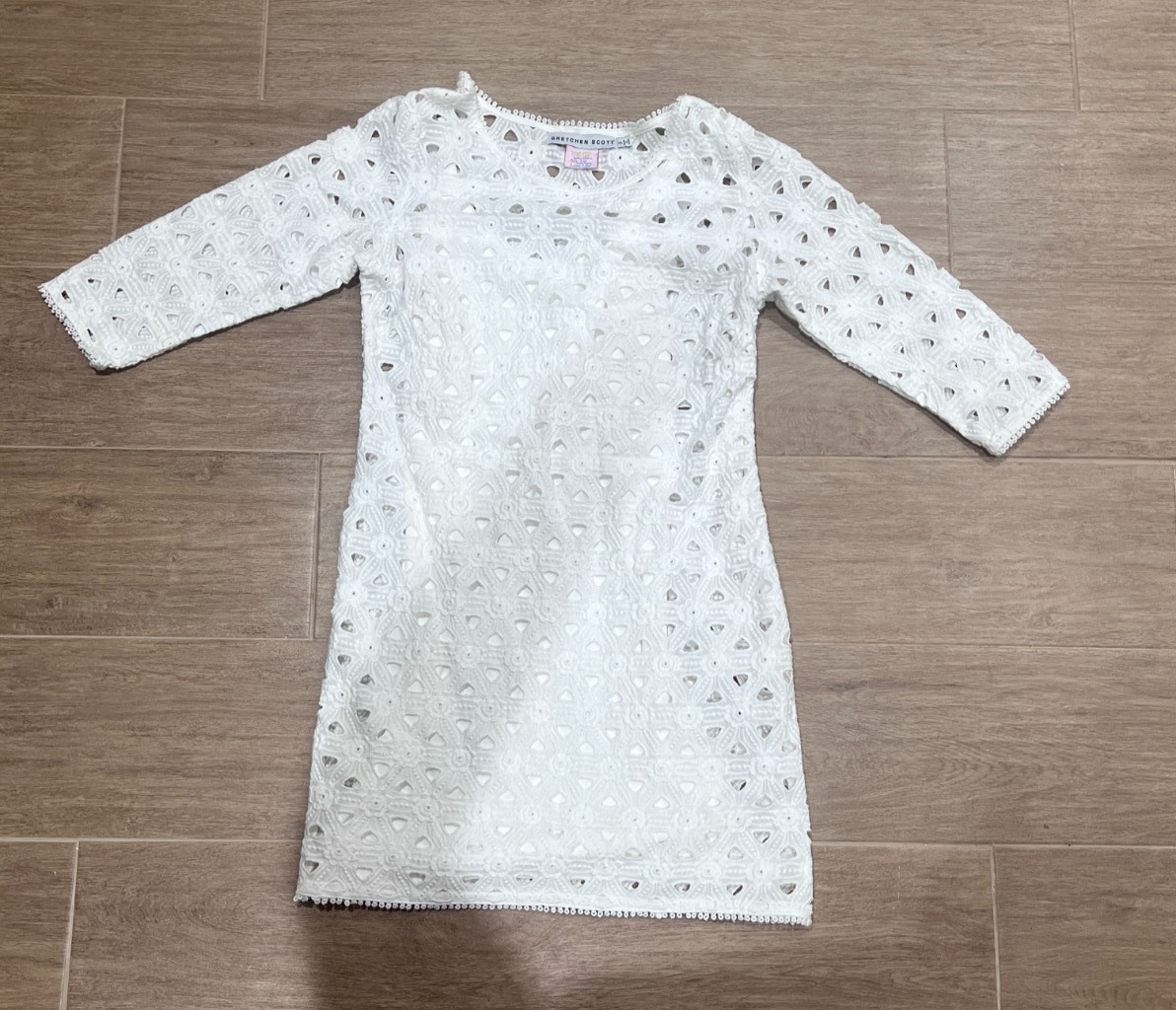 Gretchen Scott White Pullover Dress, size small