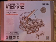 ROKR Magic Piano Mechanical Music Box 3D Wooden Puzzle AMK81  **NEW SEALED**