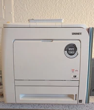 UNINET iColor 550 White Toner Printer + Pro RIP software + new white cartridge 