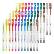 36 PCS Scented Glitter Color Gel Pen Set Smooth Writing Fruit Flavors Art Kit