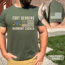 Fort Benning Harmony Church T-Shirt For Army Infantry Men