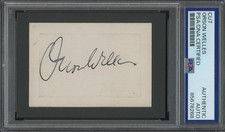 ORSON WELLES (1915-1985) autograph cut | "Citizen Kane" - signed PSA/DNA cert ORSON WELLES (1915-1985) autograph cut | "Citizen Kane" - signed PSA/DNA cert