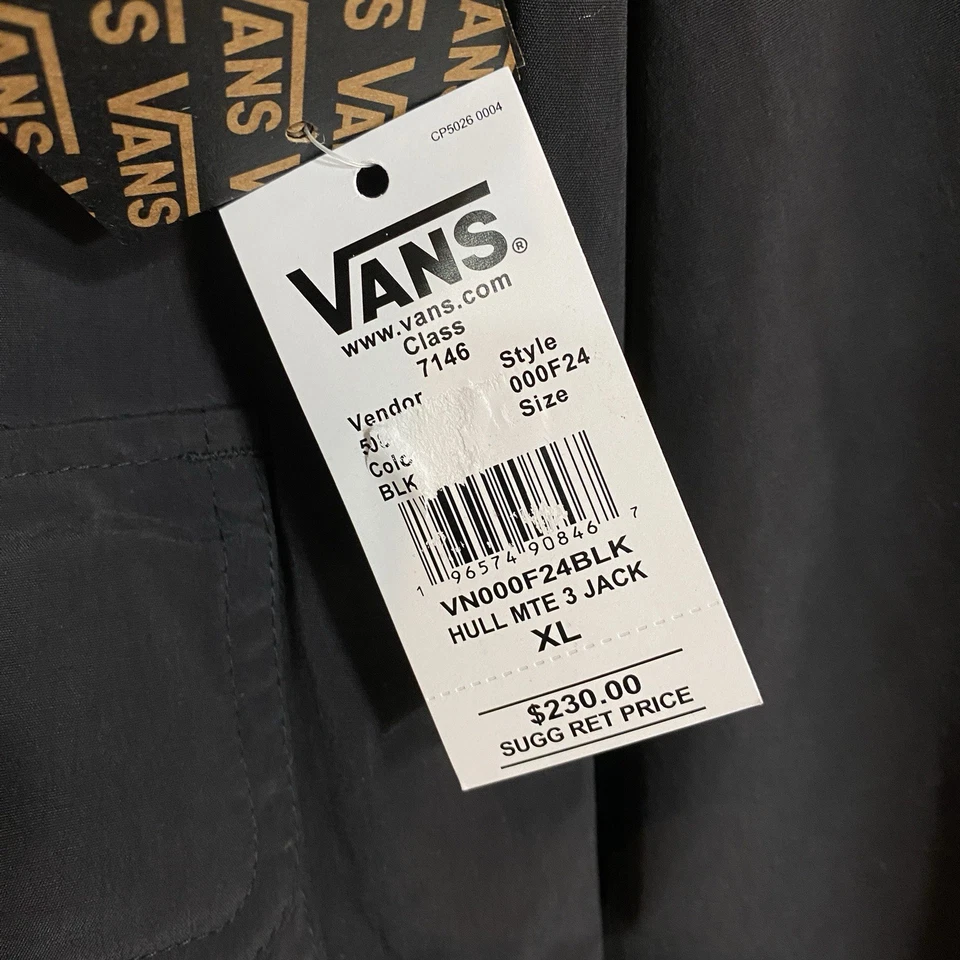Vans MTE-3 Hooded Winter Jacket Black MSRP $230 - Size XL - Image 4 of 4