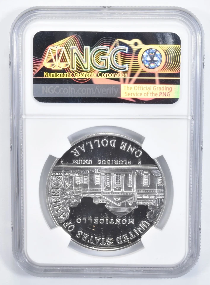 PF70 1993-S UC Thomas Jefferson Commemorative Silver Dollar NGC - Image 2 of 4