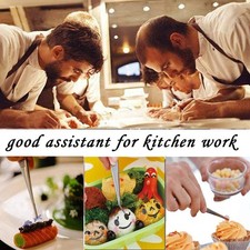 Kitchen Tweezers Set Stainless Steel Tongs Tweezers Set of 2 with Precision S...