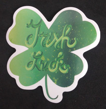 Irish Luck St. Patrick's Day Sticker 2.5" x 2.38" AS 