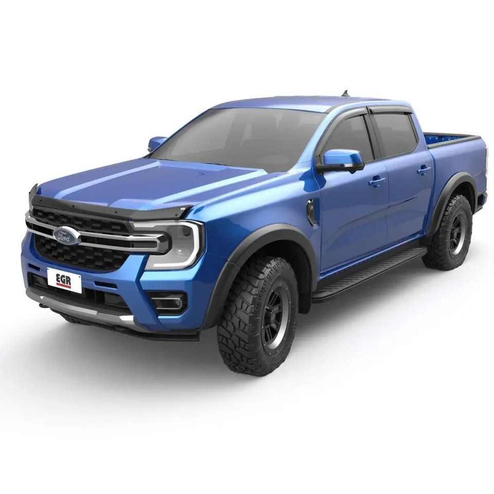 EGR Smoke Black Hood Protector Bug Shield Deflector for 2024-2025 Ford ...