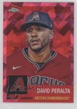 2022 Chrome Platinum Anniversary Fuchsia Atomic Refractor /100 David Peralta 0c4