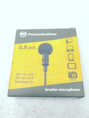 PowerDeWise Grade Lavalier Lapel Microphone, Perfect for Recording Youtube