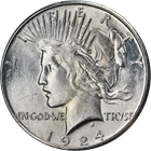 1924-S Peace Dollar Nice BU+ Great Eye Appeal Nice Strike