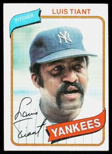 1980 Topps Luis Tiant #35 New York Yankees