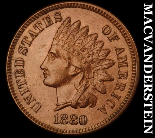1880 Indian Head Cent- Super Choice Gem Brilliant Uncirculated++++ Luster #J326