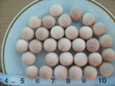 12x Wood balls. Turned wooden balls. 22mm 7/8"
