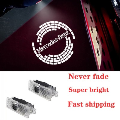 2x No fading Door Light LED Projector 3D Ghost Shadow For MB CLA CLS 2013-2019