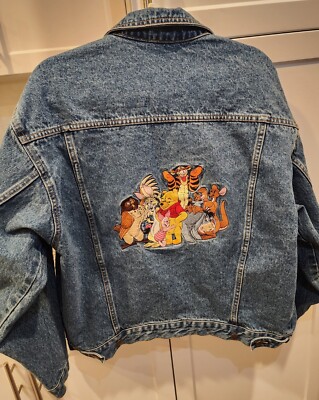 Vintage Disney Store Denim Jacket Winnie The Pooh & Friends - No