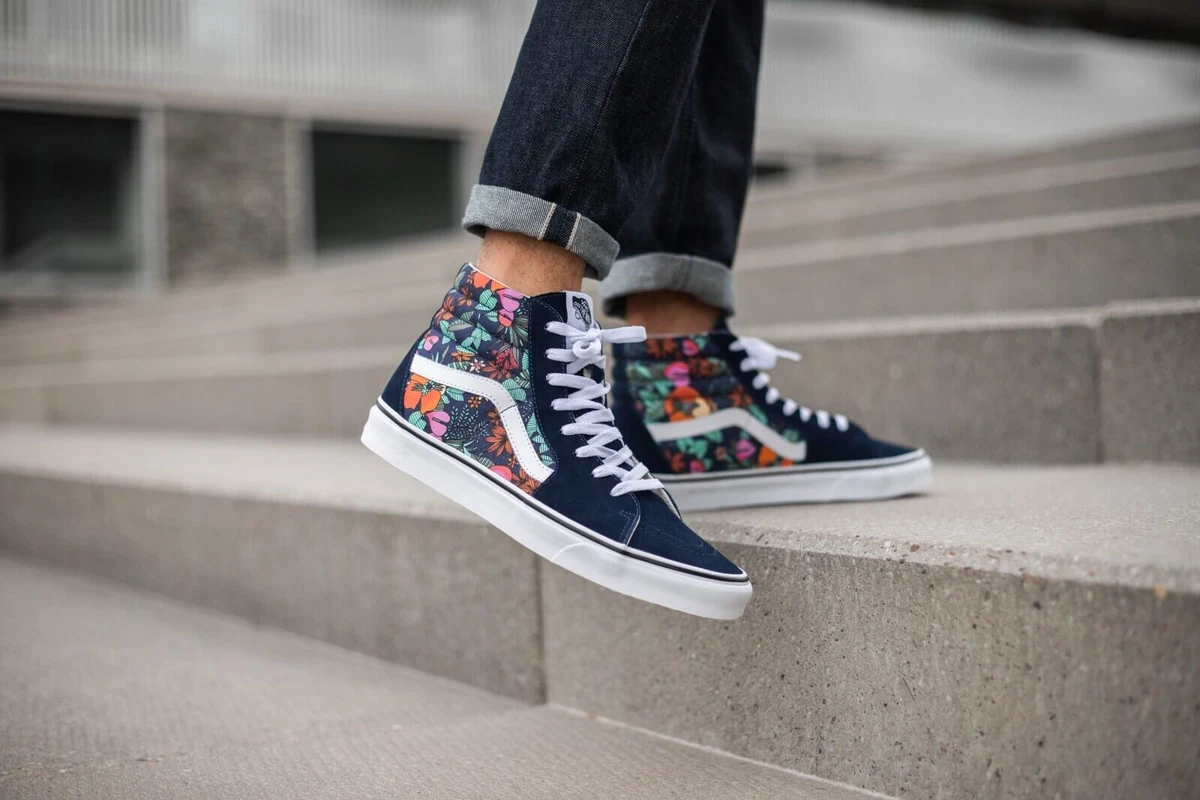 Vans sk8 Hi с джинсами оверсайз
