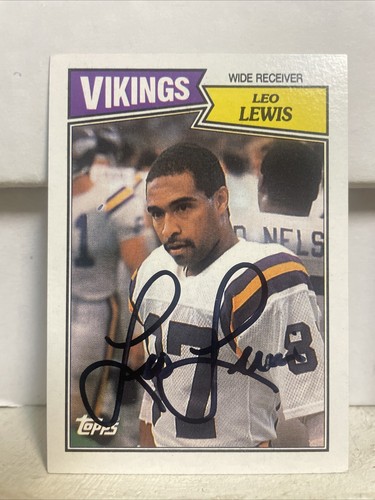 Leo Lewis - Missouri Tigers - Minnesota Vikings signierte Karte