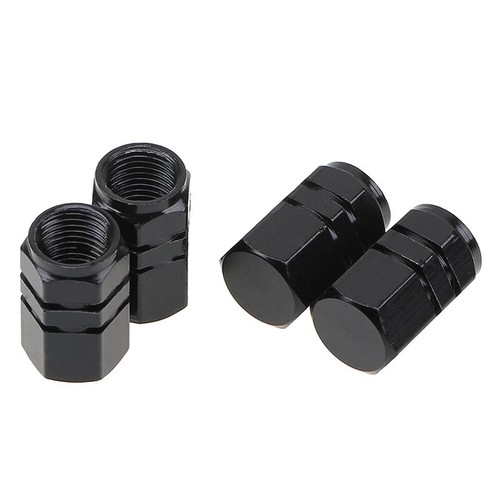 Tappi Per Valvole Per Pneumatici Per Auto In Alluminio Da 4 Pezzi Copristelo + - Picture 13 of 24