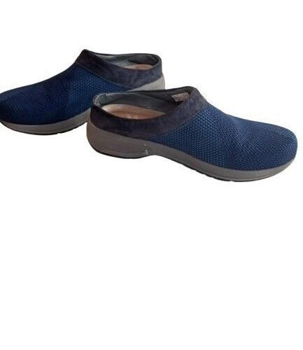 Dansko Sondra bequeme Damen-Pantolette Clog blau Netz Strick Wildleder 41 US 10,5 - Bild 3 von 6