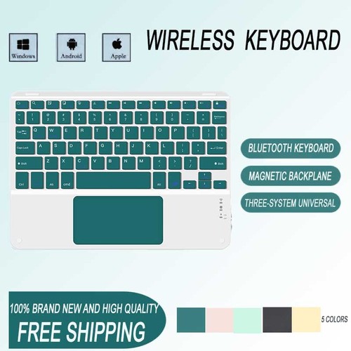 Wireless Bluetooth Keyboard with Touchpad for iPad Samsung Tablet iPhone iOS