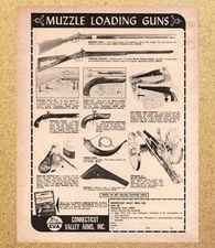 Connecticut Valley Arms Catalog Muzzle Load Gun - Magazine Print Ads Poster 1973