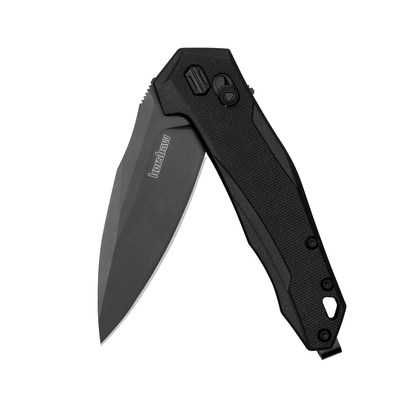 Mango de Goma Negra Kershaw cuchillos plegables de colección