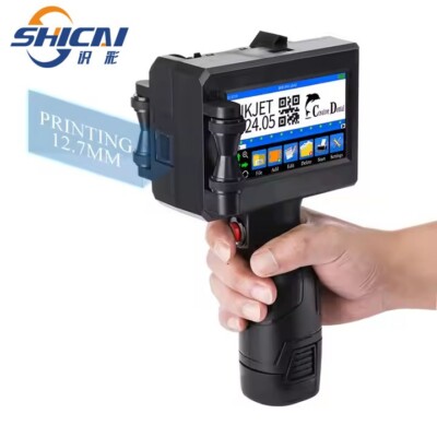  Top Selling 12.7mm Handheld Inkjet Printer Date Coding Machine/Hand Jet Printer