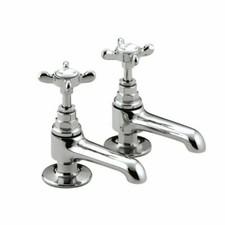 Bristan 1901 Basin Taps with Ceramic Disc Valves Chrome