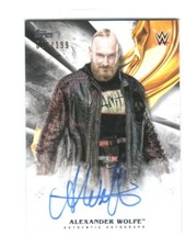 WWE Alexander Wolfe 2019 Topps Undisputed On Card Autograph SN 16 of 199