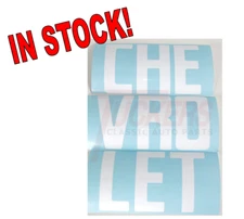 1958-1966 Chevrolet Letters Fleetside Tailgate Decals White C10 3100 Chevy Truck