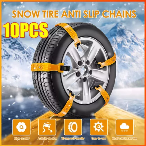 10 Pcs Wheel Tire Snow Chains For Car Truck Anti-skid Emergency Winter Universal