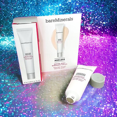 bareMinerals AGELESS PHYTO-AHA* RADIANCE FACIAL 0.34 fl oz 10 ml New In Box