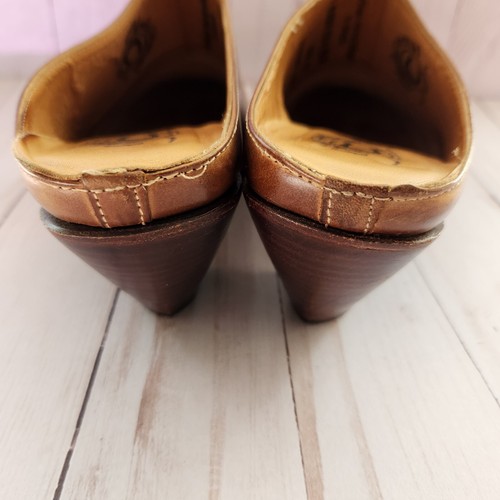 Lucchese Charlie Horse Women's Mules 10B Western Brown Leather - Picture 9 of 12