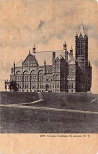 Syracuse NY Crouse College of Fine Arts University Campus 1900s Vtg Postcard C34
