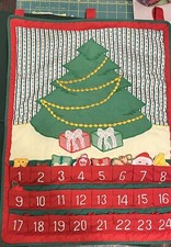 Vintage Christmas Tree Advent Not Complete Red Description