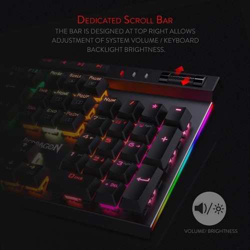 VATA Waterproof Mechanical Gaming Keyboard with Customizable RGB and Macro Keys - Picture 6 of 11