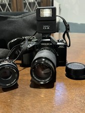 Yashica 107 MultiProgram Camera Kit  NOT TESTED Lens ML 50 Mm- ML Zoom75-150