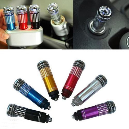 12V Mini Auto Fresh Air Ionic Car Purifier Oxygen Bar Ozone Ionizer Cleaner New