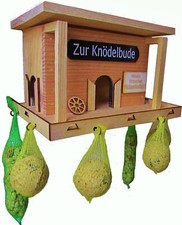 Vogelhaus, Futterhaus, Vogelhäuschen Vogelfutterhaus,`` zur Knödelbude `` B-Ware