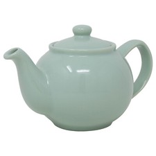 UNIQUE HOME LIVING 450ml Stoneware Mint 2 Cup Teapot High Gloss Ceramic Bulbous