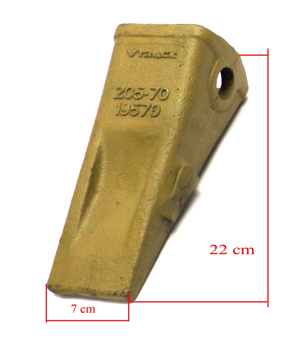 205-7019570 Set of 5 New Bucket Tooth Standard Long for Komatsu  