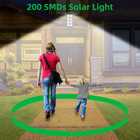 LED Solar Light Motion Sensor 3 Modes Flood Lamp Outdoor Street Wall Yard Garden — photo 5