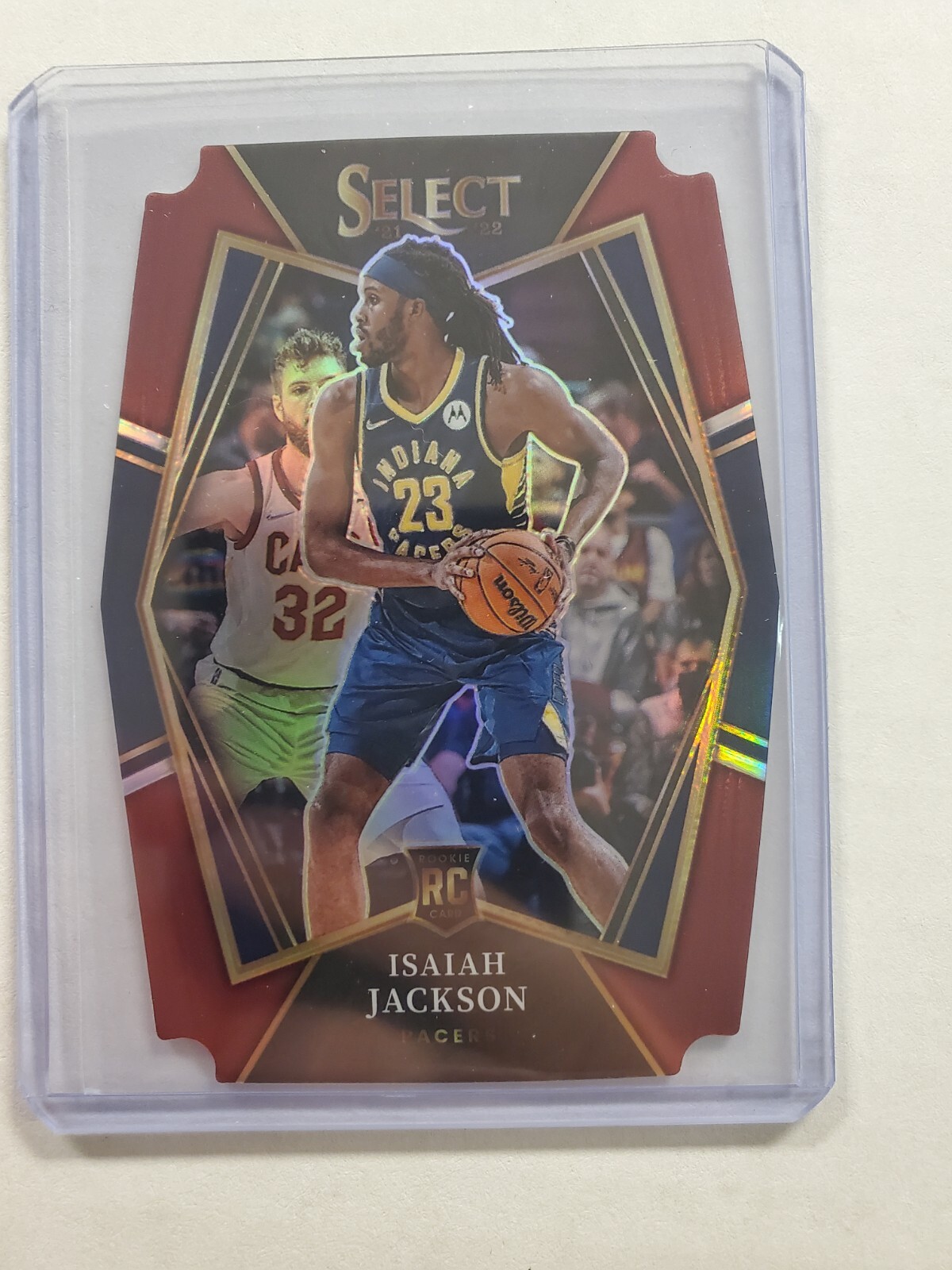 2021-22 Select Isaiah Jackson RC #150 Premier Level Maroon Die-Cut #d 43/175