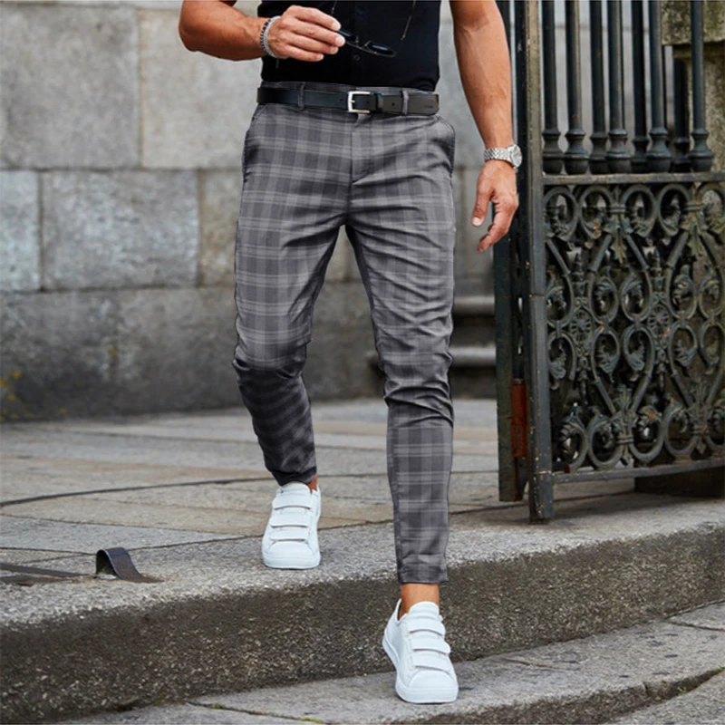 Checkered trousers store mens outfit