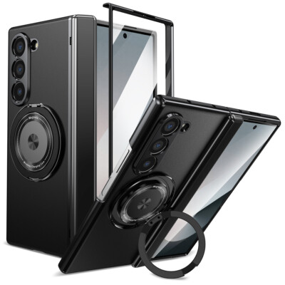 For Samsung Galaxy Z Fold 6 5/4/3 Magnetic Ring Stand Case Mag Safe Screen Cover