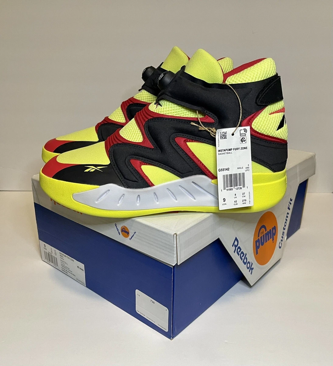 Reebok InstaPump Fury Neon Yellow for Sale | Authenticity
