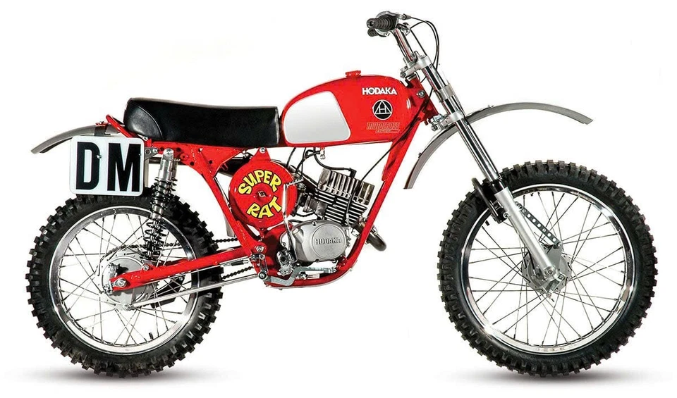 Hodaka Super Rat 100 1969 1970 1971 1972 1973 nuevo asiento trasero completo metálico. Foto 3 de 4