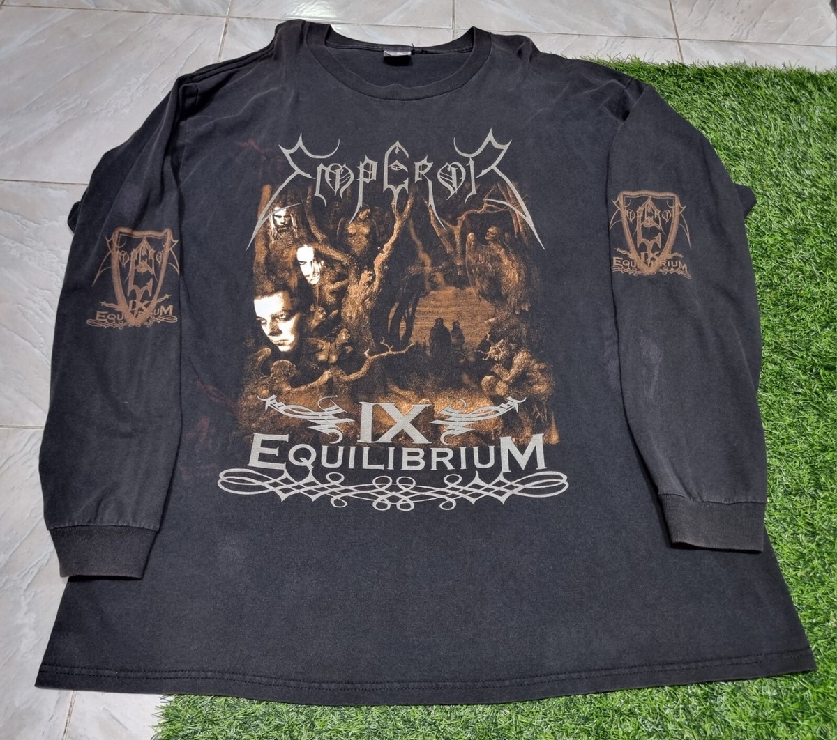 Vintage Emperor Black Death Metal Band Tour IX Equilibrium long
