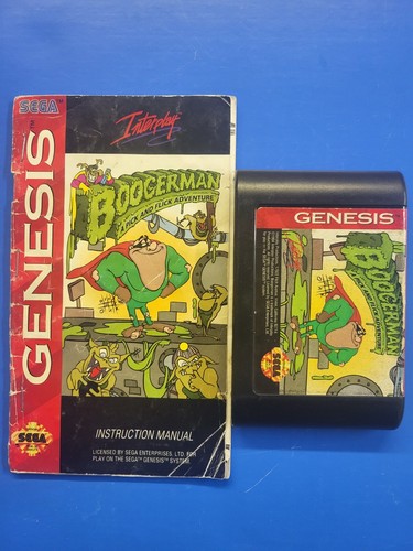 Boogerman: A Pick and Flick Adventure (Sega Genesis, 1994) Przetestowany i działający