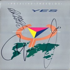 YES Vinyl LP CHRIS SQUIRE, ALAN WHITE & JON ANDERSON Roundabout Autograph SIGNED